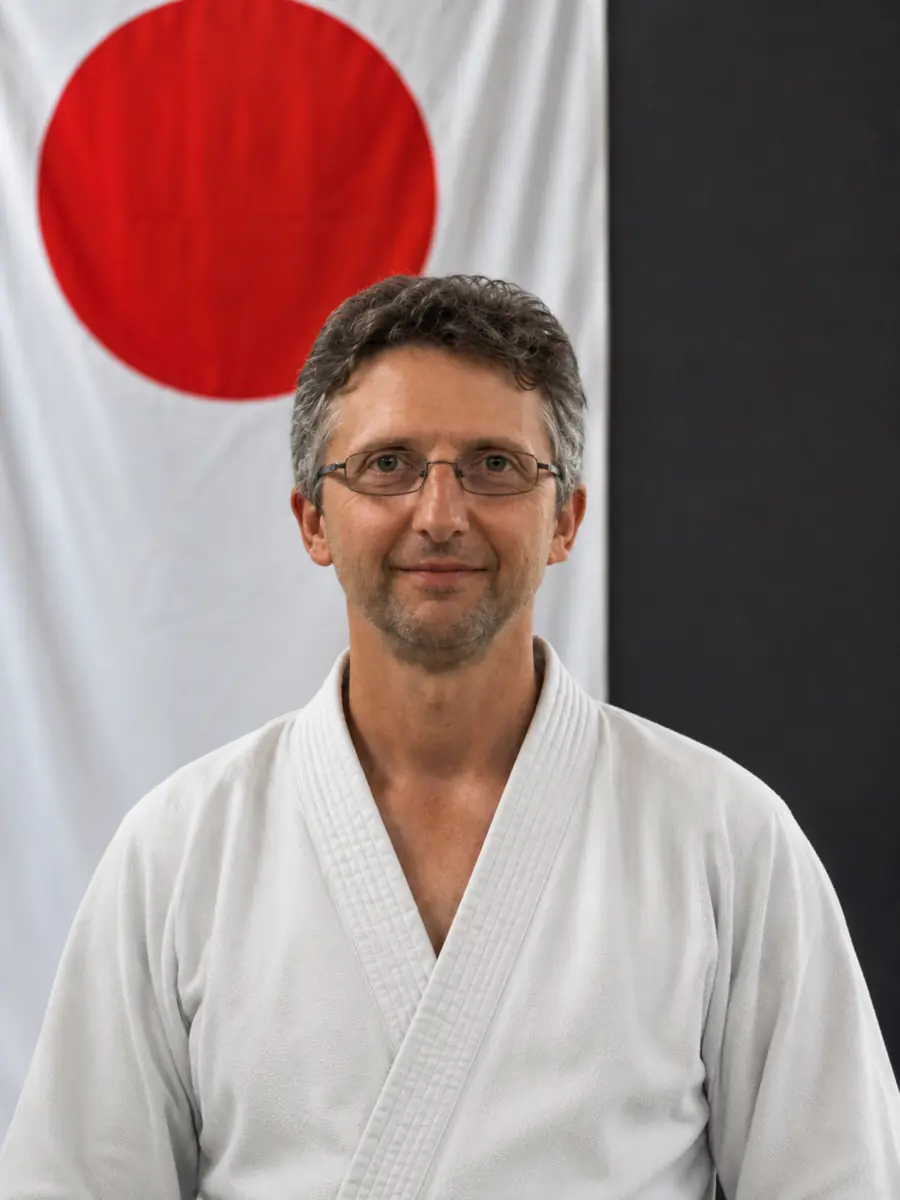 Il maestro Luca Baù, 4° dan di Aikido Aikikai
